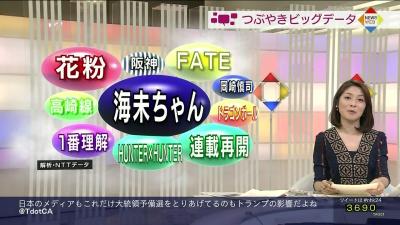 【ラブライブ！】Twitterトレンド！NHKで「海未ちゃん」がど真ん中に！！